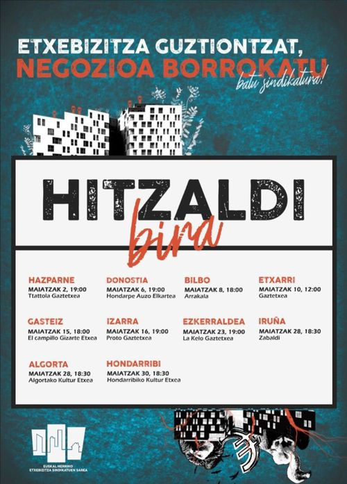 ETXEBIZITZA GUZTIONTZAT, NEGOZIOA BORROKATU. BATU SINDIKATURA!