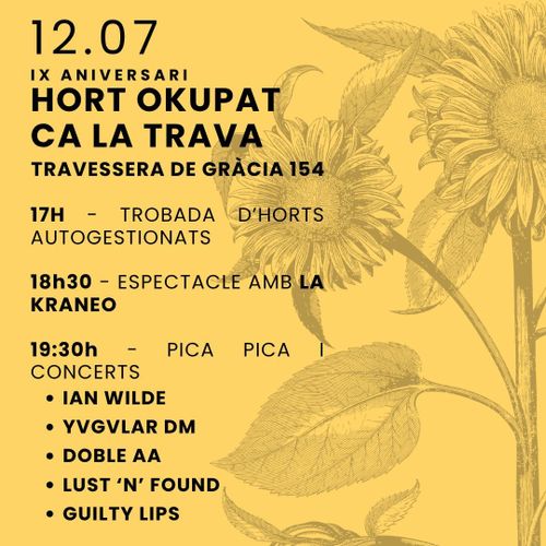 IX Aniversari hort okupat Ca La Trava