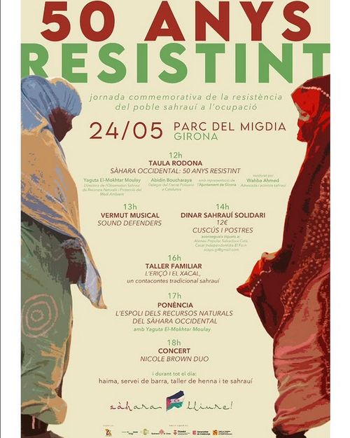🇪🇭 50 ANYS RESISTINT: JORNADA COMMEMORATIVA DE LA RESISTÈNCIA DEL POBLE SAHRAUÍ A L'OCUPACIÓ.🇪🇭