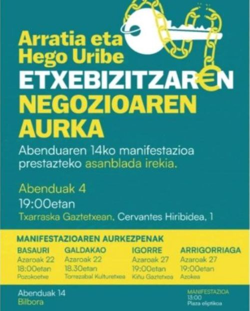 ETXEBIZITZA NEGOZIOAREN AURKA Manifestazioaren aurkezpena