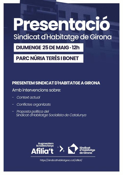 Presentació Sindicat d'Habitatge de Girona