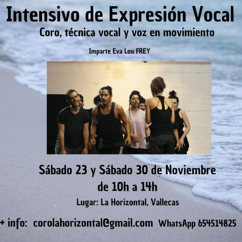 Intensivo de Oto帽o de Expresi贸n Vocal