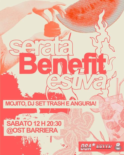 ✨SABATO 12/07 Serata benefit a OST Barriera✨