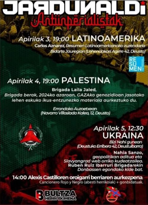 INPERIALISMOAREN AURKAKO JARDUNALDIAK: PALESTINA