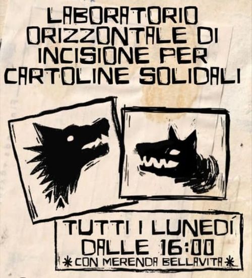 LABORATORIO DI INCISIONE PER CARTOLINE SOLIDALI