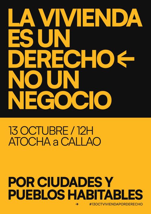 La vivienda es un derecho, no un negocio