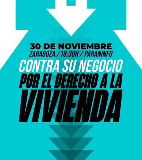 Manifestacion: Contra su negocio y por el derecho a la vivienda