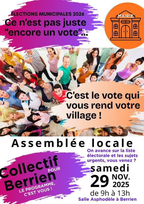 Assemblée locale à Berrien