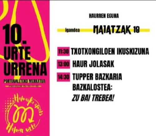 PORTUKO MERKATUAREN X. URTEURRENA: Haurren eguna