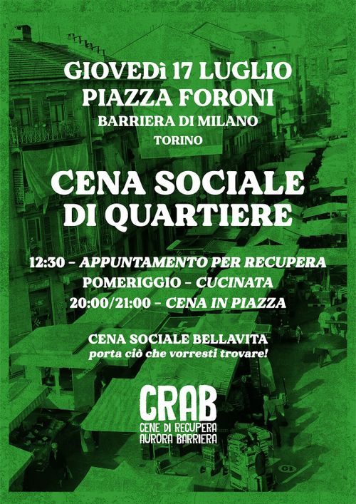 Cena sociale bellavita