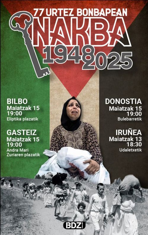 77 URTEZ BONBAPEAN. NAKBA 1948-2025