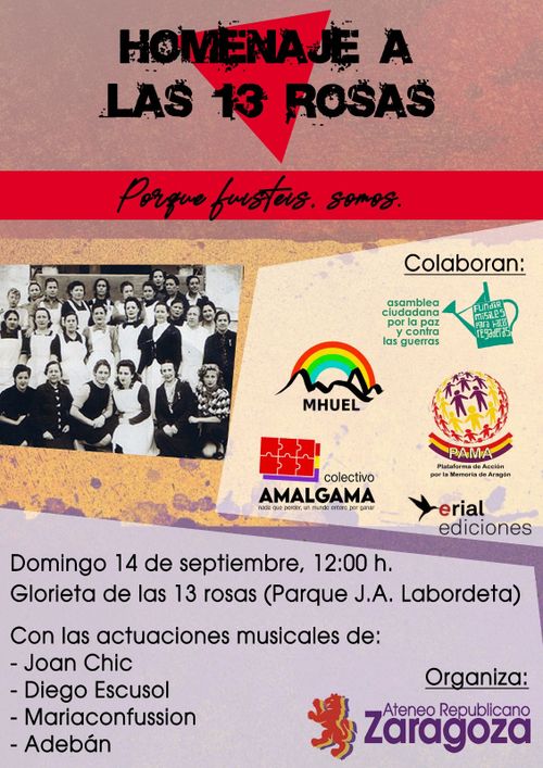 HOMENAJE A LAS TRECE ROSAS