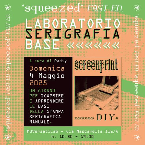 Workshop di serigrafia base