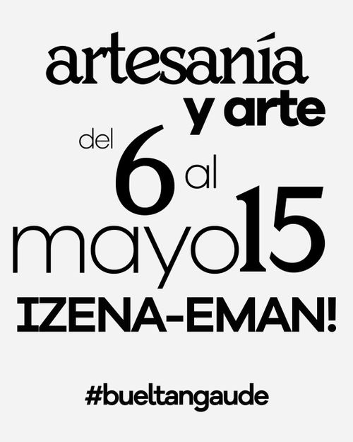 DOS DE MAYO MERKATUA - EKAINEKO POSTUETARAKO DEIALDIA IREKI DUGU!