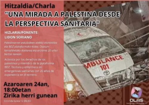 UNA MIRADA A PALESTINA DESDE LA PERSPECTIVA SANITARIA