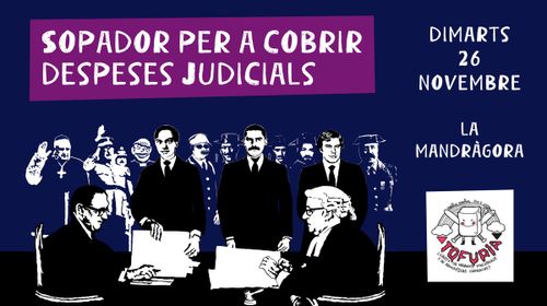 Sopador per a cobrir despeses judicials