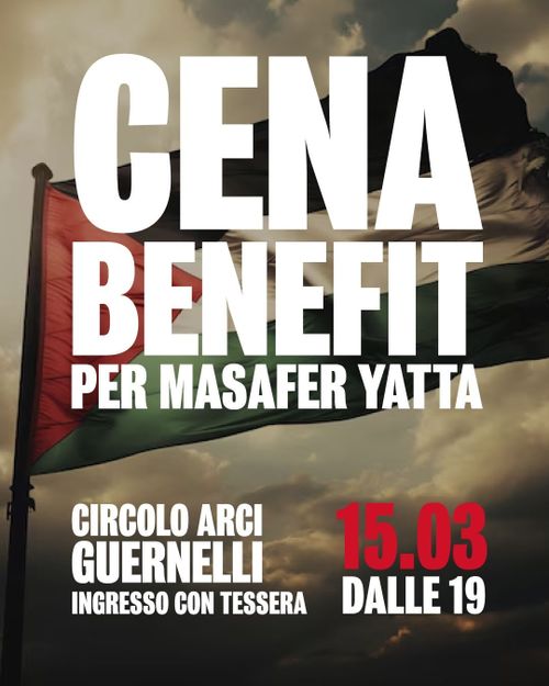 Cena Benefit per Massager Yata (Palestina)