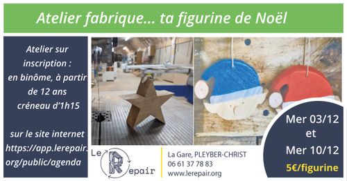 Atelier fabrique... Ta figurine de Noël 