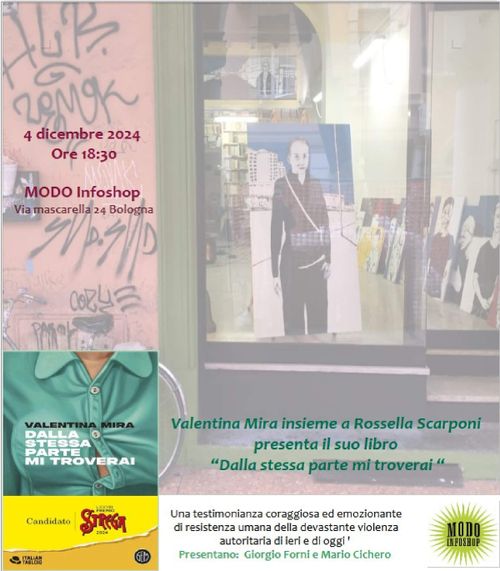 Presentazione del libro di Valentina Mira  " dalla stessa parte mi troverai"