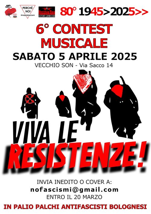 6° contest musicale Viva le resistenze!