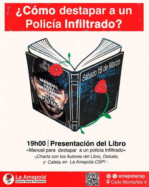 Presentación del Manual para destapar a un policía infiltrado