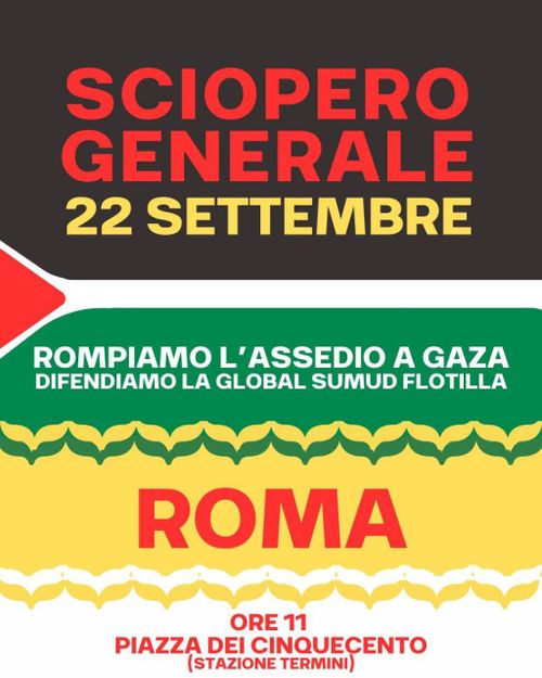 Sciopero Generale per la Palestina