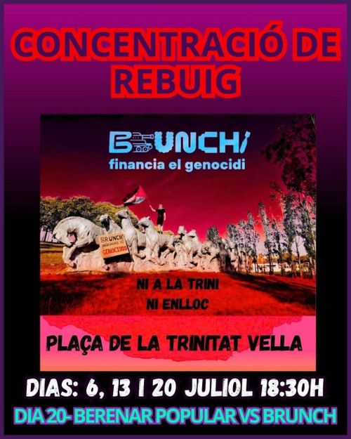 Manifestació: BOYCOTT BRUNCH ELECTRONIK!