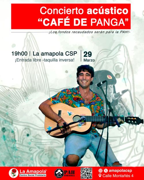 Cafe de Panga. Concierto Solidariocon la PAH