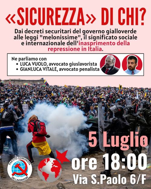"Sicurezza" di chi?