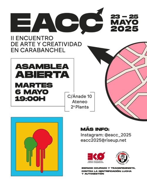 Convocatoria final para participar en el Encuentro de Arte y Creatividad de Carabanchel