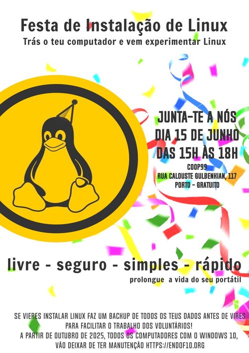Festa de Instalação de Linux
