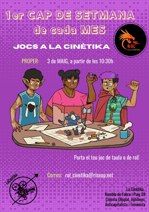 Jocs de Taula i Rol a la Cinètika