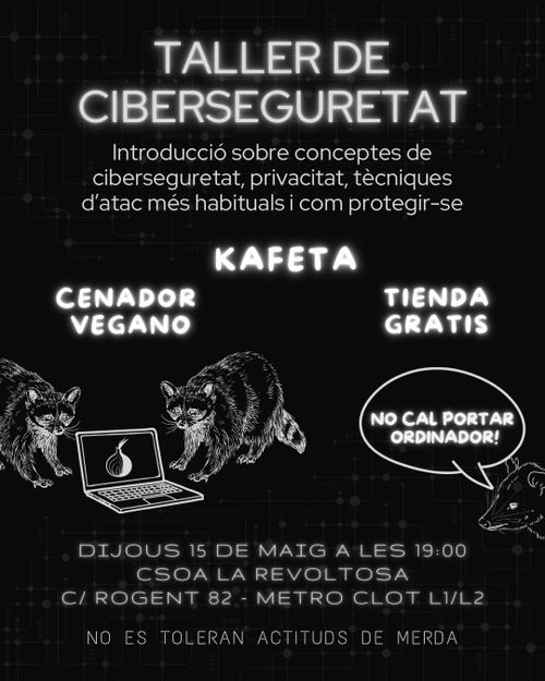 Kafeta + Taller de ciberseguretat