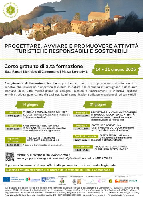 Corso intensivo di alta formazione sul Turismo Responsabile