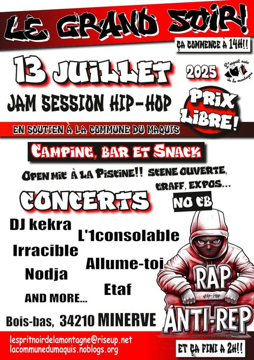 JAM SESSION HIP-HOP de soutien à la Commune du Maquis