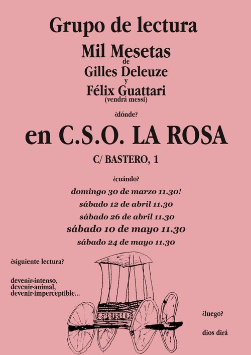 Grupo de lectura: Mil Mesetas
