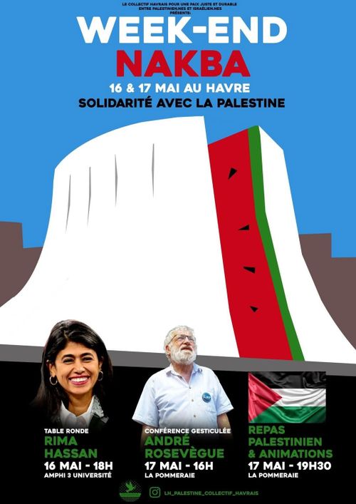 Week-end Nakba : Conférence gesticulé « Comment je suis devenu juif en l’an 2000 », repas palestinien et animation