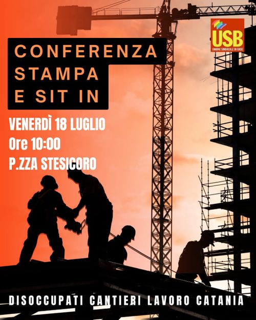 USB CATANIA: CONFERENZA STAMPA E SIT IN