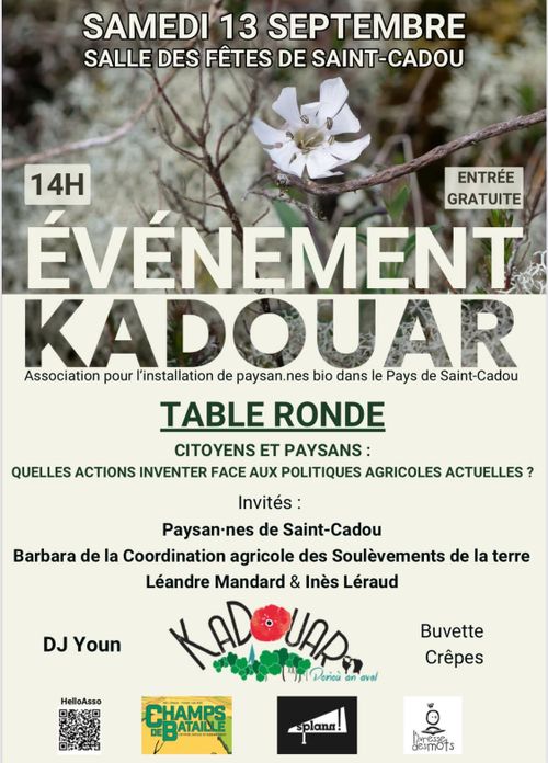 Table ronde - CITOYENS ET PAYSANS : QUELLES ACTIONS INVENTER FACE AUX POLITIQUES AGRICOLES ACTUELLES ?